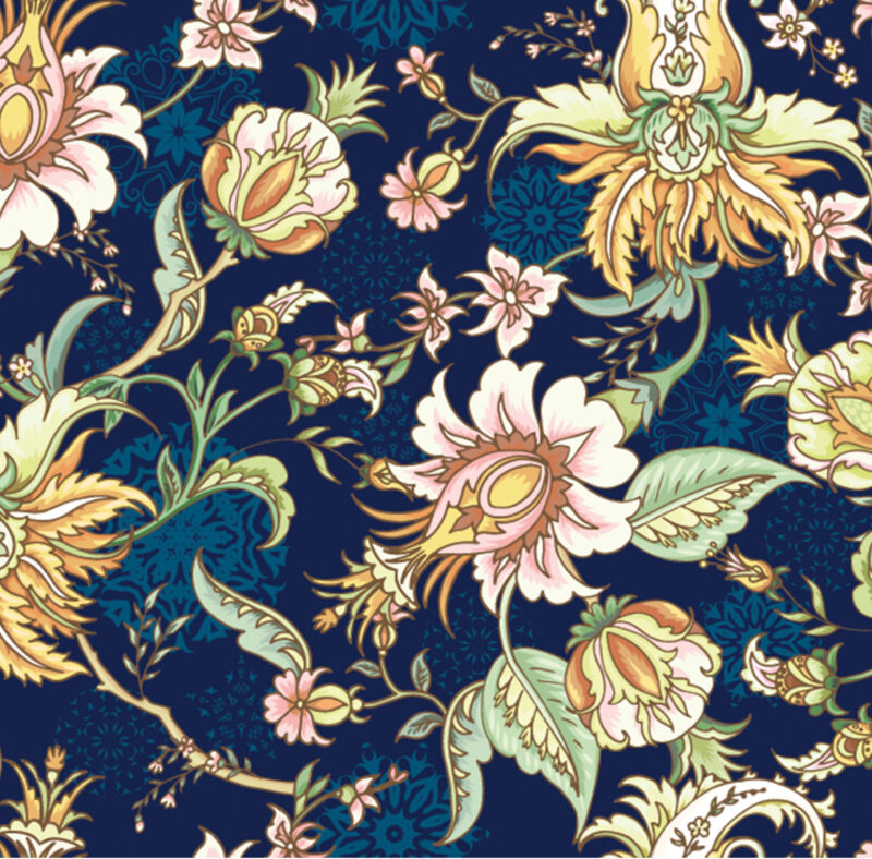 Royal Blue Floral - Image 2