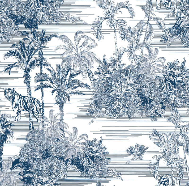 Tropical Paradise on Frosted Shower Panel Vinyl (Glass Not Included) - Image 2