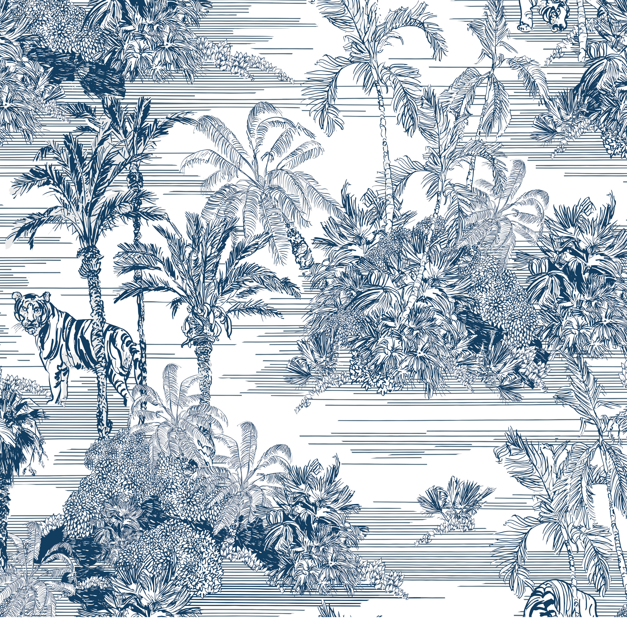 Tropical Paradise on Frosted Shower Panel Vinyl (Glass Not Included) - Image 2