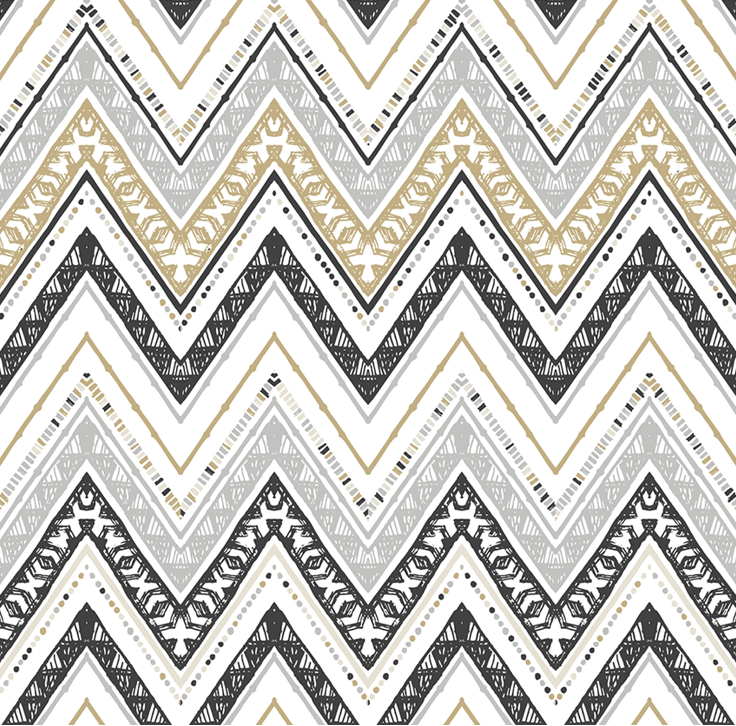 Heritage Chevron on Frosted Shower Panel Vinyl (Glass Not Included) - Image 2